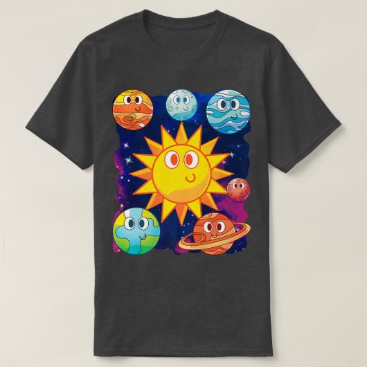 Outer Space Science Galaxy Astronomy Universe Cute T-Shirt (Design vorne)