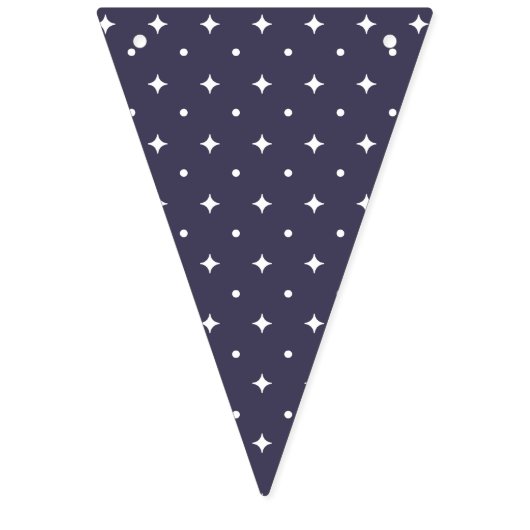 Outer Space Starry Birthday for Kids Party Wimpelkette (Dritte Fahne)