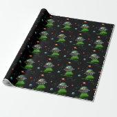 Outer Space UFO Green Alien Planets Stars Birthday Geschenkpapier (Ungerollt)