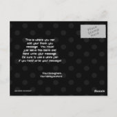 Outerspace Alien Junge danke Ihnen Postkarte (Rückseite)