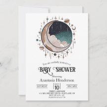 Outerspace Celestial Stars Baby Dusche