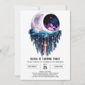 Outerspace Celestis Digital Birthday Einladung (Vorderseite)