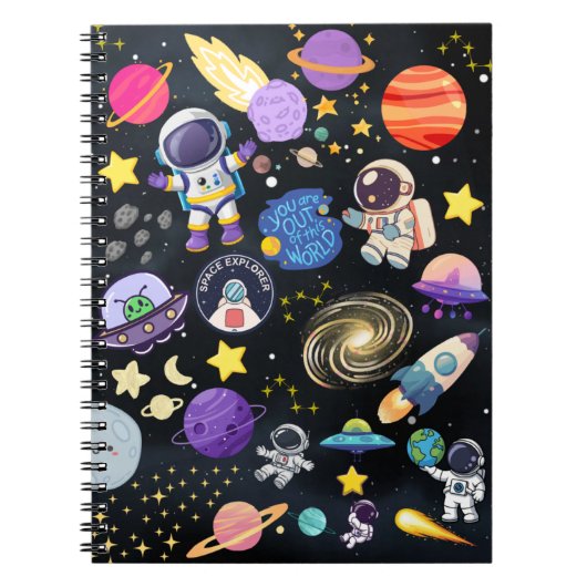 Outerspace Notebook Notizblock (Vorderseite)