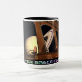 OuterSpaceCafe-Tisch mit View-Tasse Tasse (Zentrum)