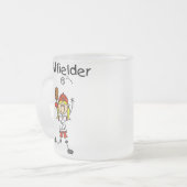 Outfielder-Mädchen Mattglastasse (Vorderseite Links)