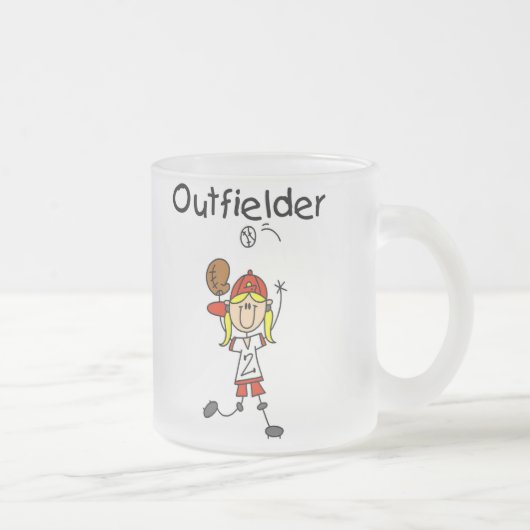 Outfielder-Mädchen Mattglastasse (Rechts)
