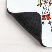 Outfielder-Mädchen Mousepad (Ecke)