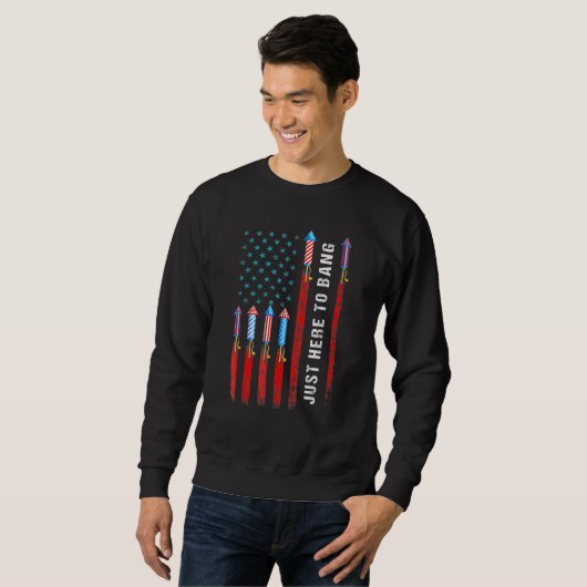 Outfit direkt hier zum 4. Juli Amerika-Flagge zu B Sweatshirt (Vorne ganz)