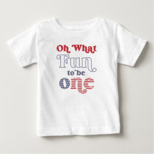 Outfit für das 1. Geburtstagsfoto zum Unabhängigke Baby T-shirt