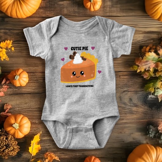 Outfit für den ersten Erntedank - Süsse Pie Baby Strampler