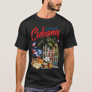 Outfit-Idee mit kubanischer Flagge für Frauen late T-Shirt