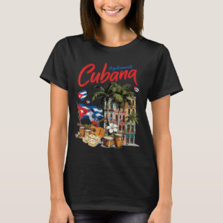 Outfit-Idee mit kubanischer Flagge für Frauen late T-Shirt