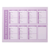 Outfit-Planer Abreißen Editor Notizblock (Vorderseite)