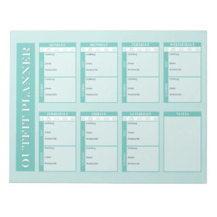 Outfit Planner Tear-Away Notepad Notizblock