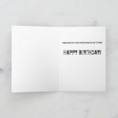 Outhouse Birthday Card Karte (Innenseite)