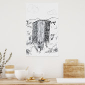 Outhouse, Gemfield, Nevada Poster (Küche)