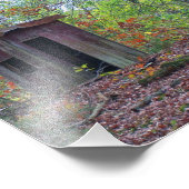 Outhouse im Herbst Fotodruck (Ecke)