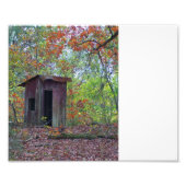 Outhouse im Herbst Fotodruck (Vorne)