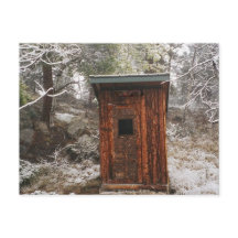 OUTHOUSE IN THE SNOW