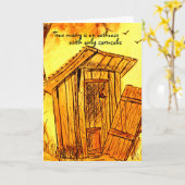 OUTHOUSE KARTE (Gelbe Blume)