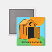 Outhouse Magnet (Vorderseite/Rückseite)