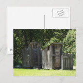 Outhouse Postkarte (Vorne/Hinten)