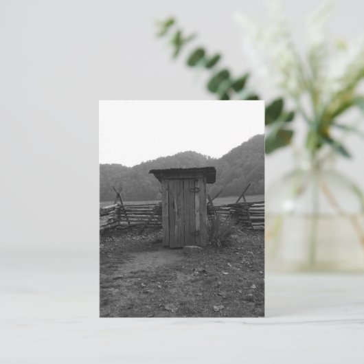 Outhouse Postkarte (Stehend Vorderseite)