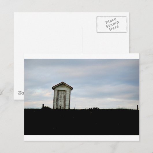 Outhouse Postkarte (Vorne/Hinten)