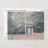 Outhouse Postkarte (Vorne/Hinten)