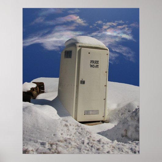 OutHouse WiFi ~ Druck Poster (Vorne)
