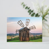 Outhouse Windmill Dankeskarte (Stehend Vorderseite)