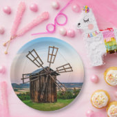 Outhouse Windmill Pappteller (Party)