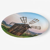 Outhouse Windmill Pappteller (Schrägansicht)