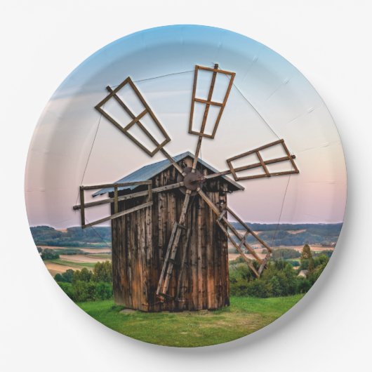 Outhouse Windmill Pappteller (Vorderseite)