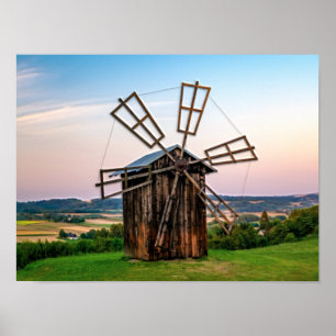 Outhouse Windmill Poster