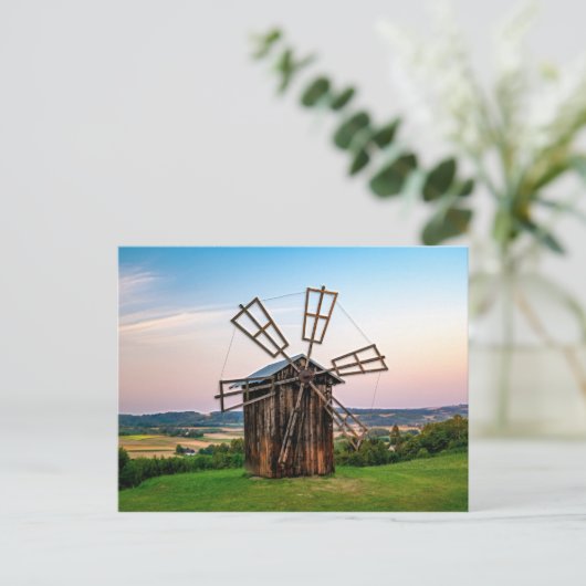 Outhouse Windmill Postkarte (Stehend Vorderseite)