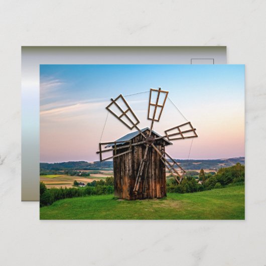 Outhouse Windmill Postkarte (Vorne/Hinten)