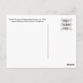 Outhouse WPA Poster Postkarte (Rückseite)