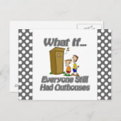 Outhouses Postkarte (Vorne/Hinten)