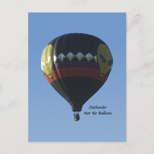 Outlander Hot Air Ballon Postcard Postkarte (Vorderseite)