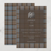 Outlander Lallybroch Tartan-Einladung Einladung (Vorne/Hinten)