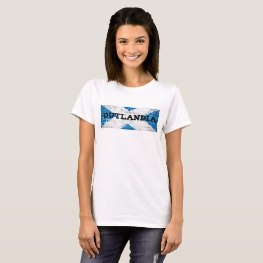 Outlandia Scottish-Flagge T-Shirt (Vorne ganz)