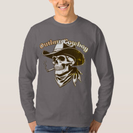 Outlaw Cowboy Skull T-Shirt – Western Rebel Skelet