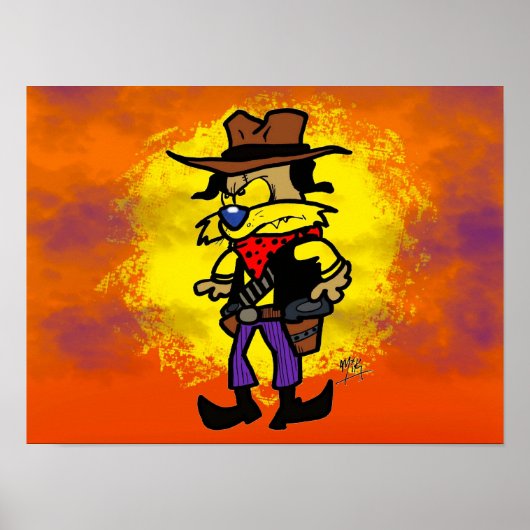 Outlaw Doggo bei Sunset Poster (Vorne)