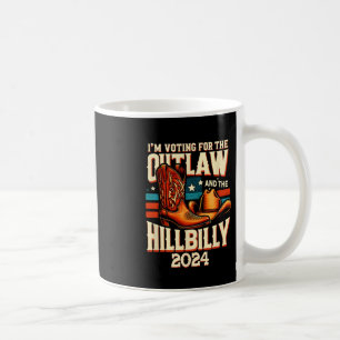 Outlaw Hillbilly 2024 US-Wahltag Cowboy Shoes Kaffeetasse