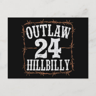 Outlaw Hillbilly 2024 Western Trump Vance 2024  Postkarte