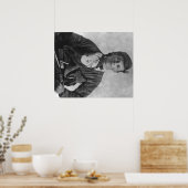 Outlaw Jesse James Portrait Fotograf Poster (Küche)