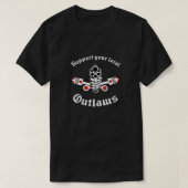 Outlaw mc Support-Geschenk Halloween, Erntedank T-Shirt (Design vorne)