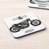 Outlaw-Motorrad-Untersetzer | Motorrad-Untersetzer Getränkeuntersetzer (Linke Seite)