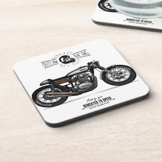 Outlaw-Motorrad-Untersetzer | Motorrad-Untersetzer Getränkeuntersetzer (Linke Seite)